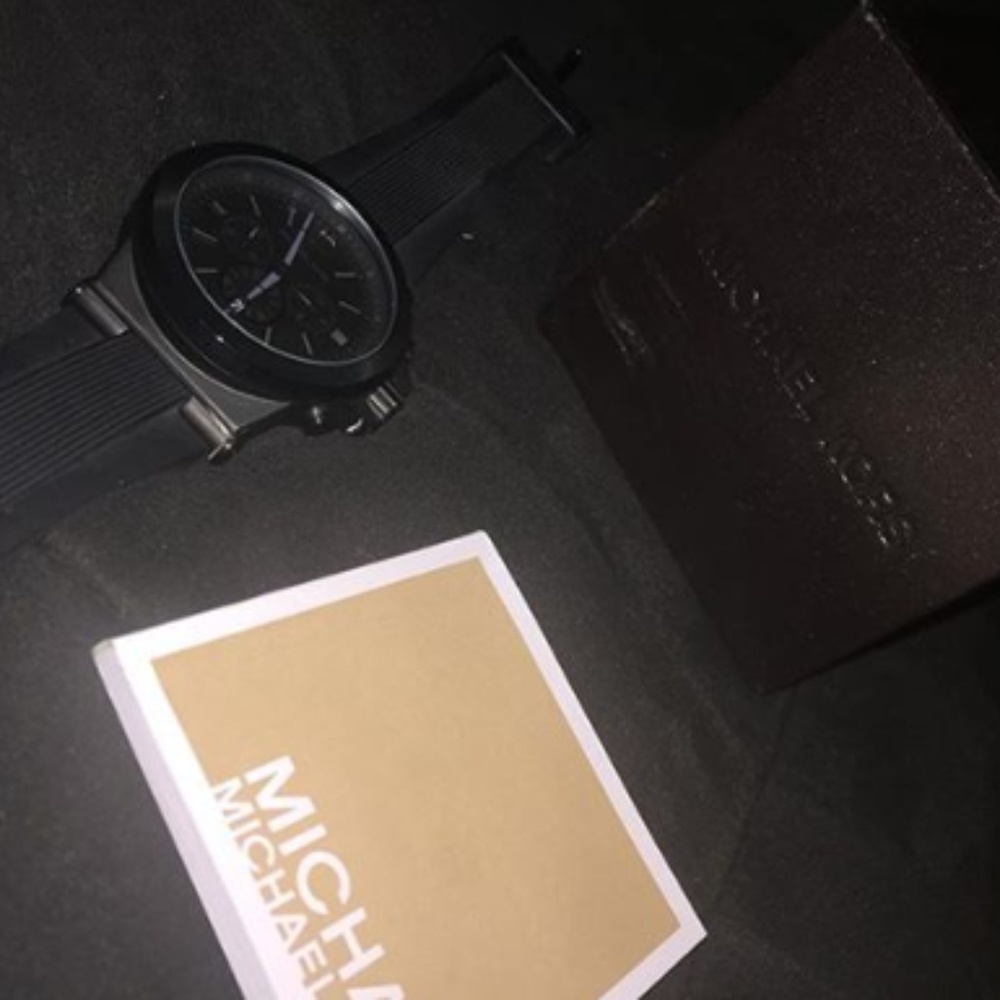 All Black MK Watch